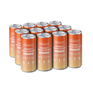 Orange Fizz Energy + Brain Boost (12 Pack)